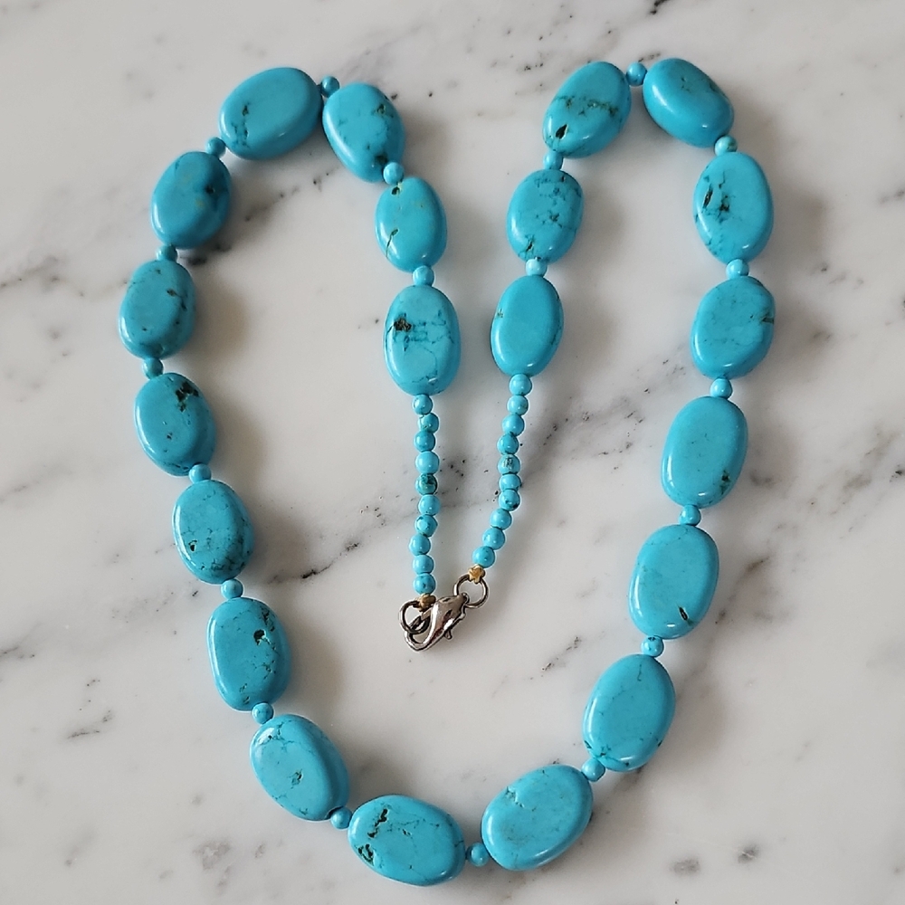 Turquiose Beaded Vintage Necklace